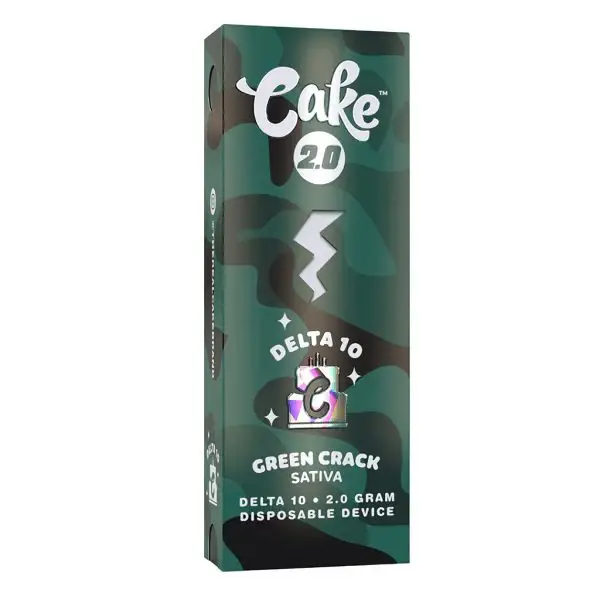 CAKE 2000mg Delta 10 THC Vape - Green Crack