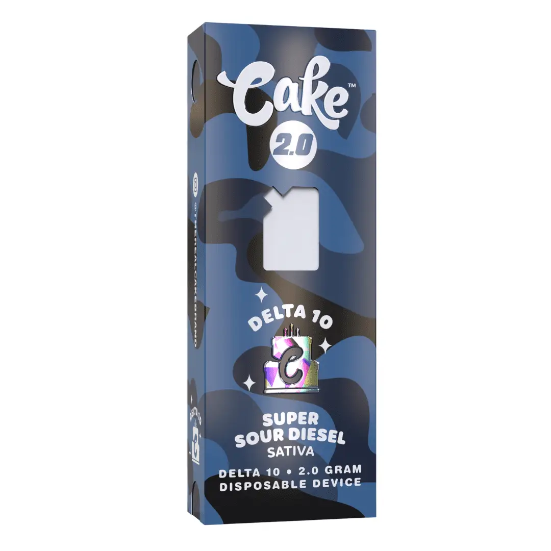 CAKE 2000mg Delta 10 THC Vape - Super Sour Diesel