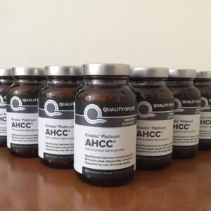 𝐏𝐫𝐞𝗺𝐢𝐮𝗺 𝐊𝐢𝐧𝗼𝐤𝗼 𝐏𝐥𝐚𝐭𝐢𝐧𝐮𝗺 𝐀𝐇𝐂𝐂 Supplement-750mg of AHCC per capsule -support Immune Health,Liver Function,Maintains Natural killer cell Activity-60 veggie capsules