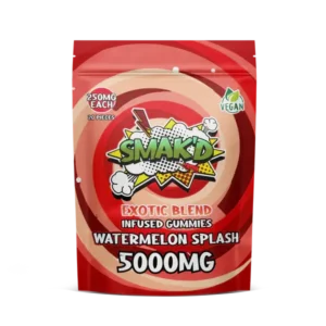 SMAK’D 5000mg THC Gummies   – Watermelon Splash