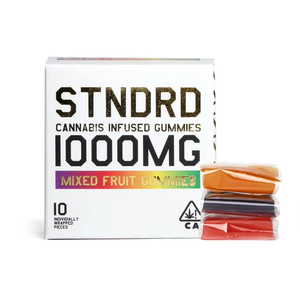 STNDRD 1000mg Cannabis Infused Gummies - Mixed Fruit