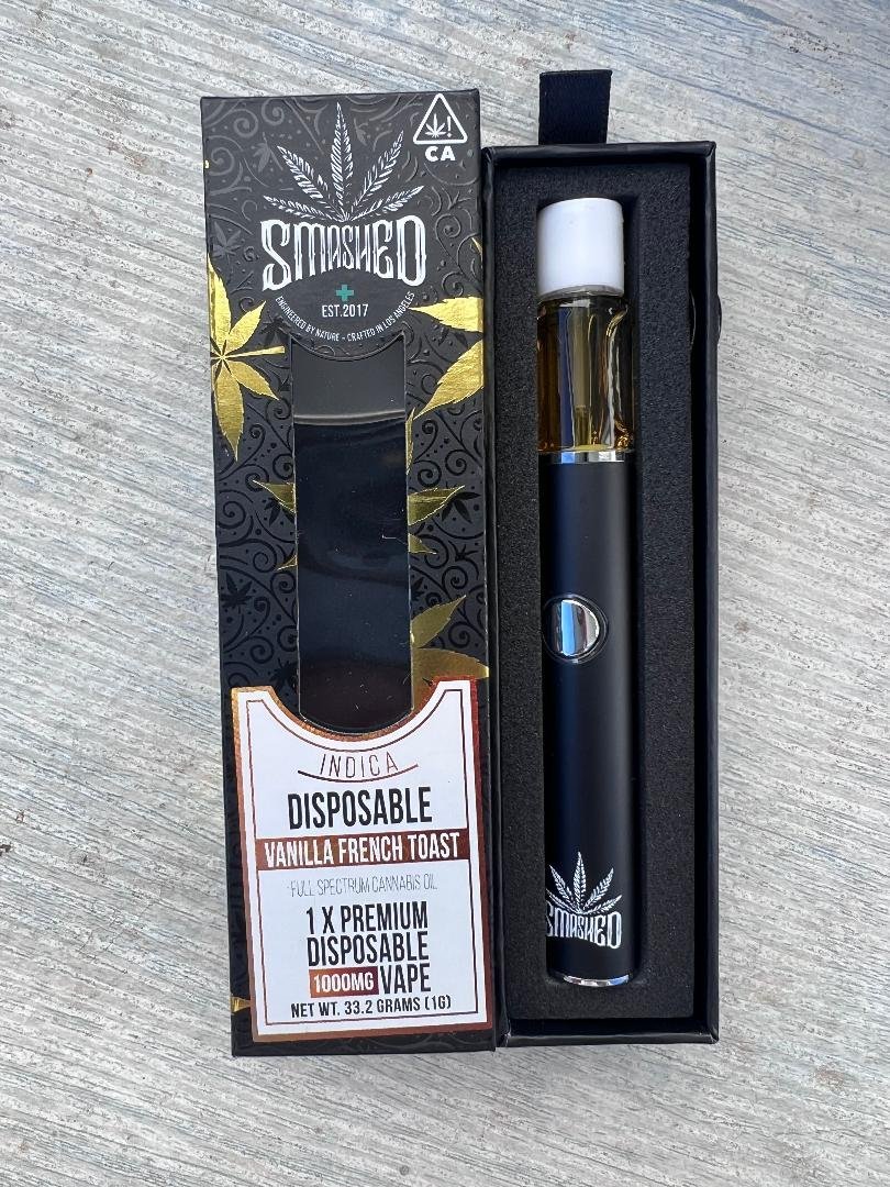 Smashed - 1000mg Disposable THC Vape Pen USA - Vanilla French Toast