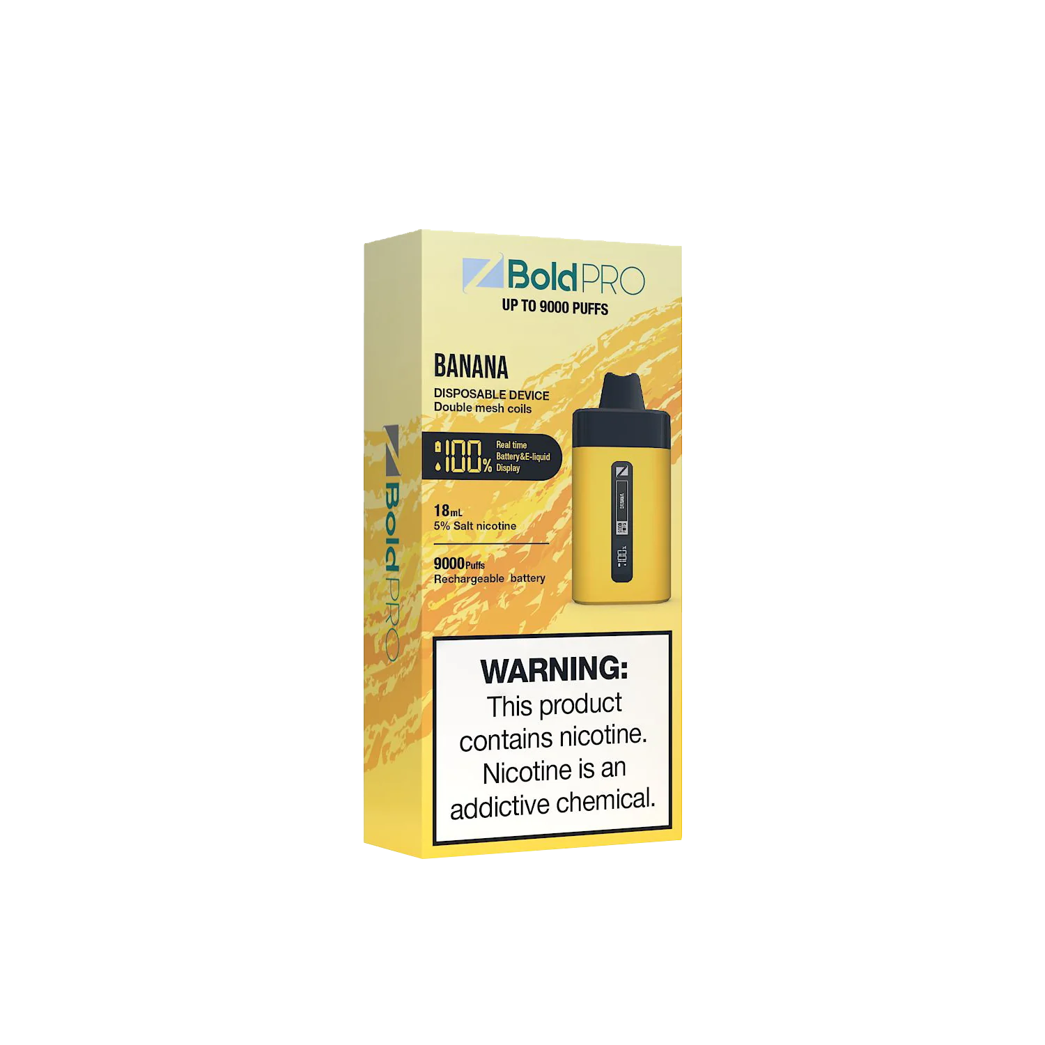 Z Bold Pro Banana 9000 Puffs - Ziip Stick ZLand