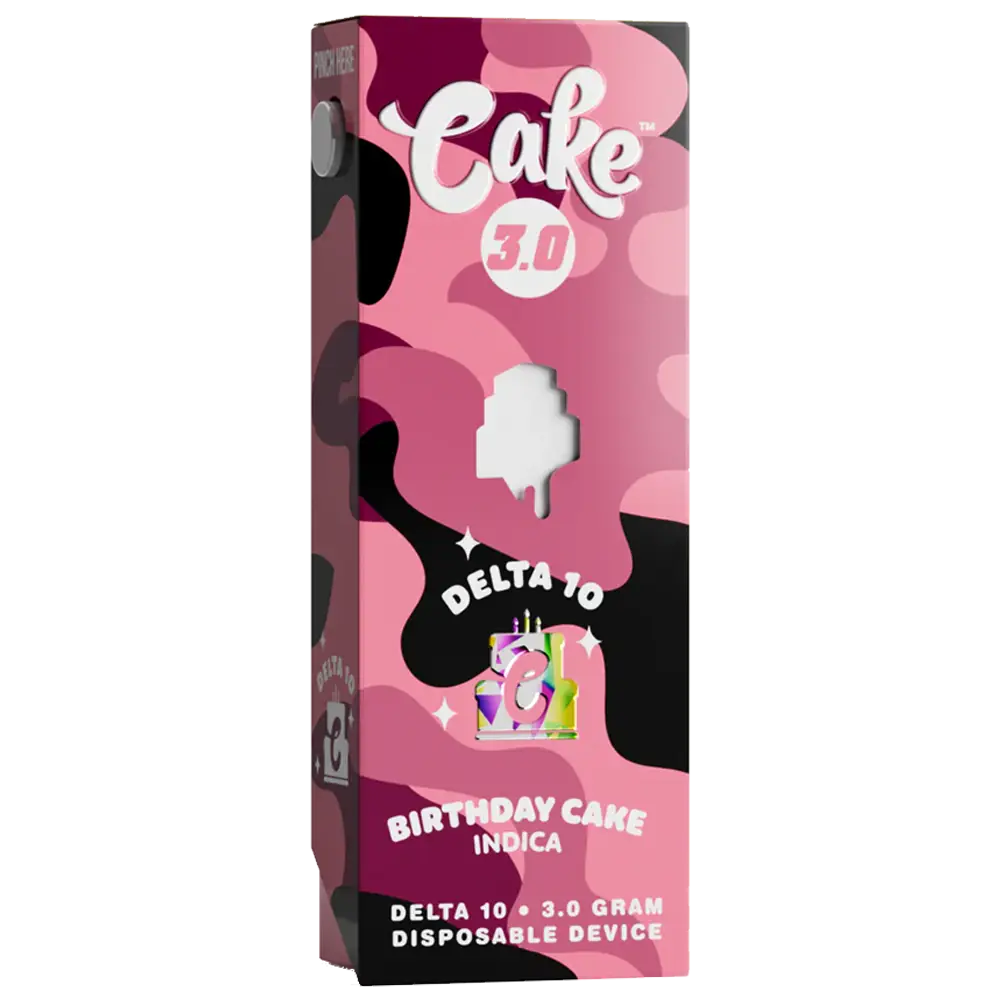 CAKE 3000mg Delta 10 THC Vape Pen Australia - Birthday Cake
